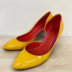 ボッテガヴェネタ パンプス 36 (23cm相当) イエロー/ピンク レディース ハイヒール シューズ BOTTEGA VENETA イタリア製[OG00055]のサムネイル