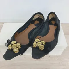 Chloe/クロエ パンプス フラットシューズ レディース ブラック/黒 ゴールド金具 装飾 箱付き[OB04235]のサムネイル