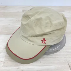 美品 Munsingwear マンシングウェア ワークキャップ/帽子 ベージュ ナイロン ポリエステル 裏地メッシュ ペンギン刺繍 デサント[OQ03803]のサムネイル