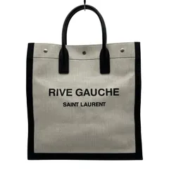 サンローラン SAINT LAURENT リヴゴーシュトートバッグ 632539 アイボリー/ブラック キャンバス/レザー レディース トートバッグのサムネイル