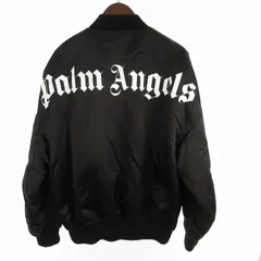 パームエンジェルス PALM ANGELS LOGO OVER BOMBER JACKET バックエンブロイダリー S 中綿 ボンバージャケット ブラック 黒 PMEH002E20FAB001 イーストランドのサムネイル