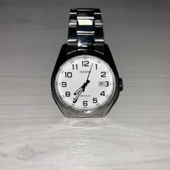 【CASIO】カシオ スタンダード MTP-1302D-7BJF アナログ メタルウォッチ シルバー×ホワイトのサムネイル