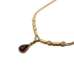 マリオヴァレンチノ マリオヴァレンティノ MARIO VALENTINO ネックレス ペンダント アクセサリー ラインストーン ゴールドカラー ■IBO93のサムネイル