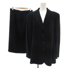 ジバンシィ GIVENCHY 美品 セットアップ スーツ テーラードジャケット スカート ミモレ丈 44 紺 ネイビー ウール /IBのサムネイル