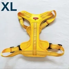 XL ハーネス 中型犬 メッシュ生地 軽量 ハーネス 犬 胸あて式 黄色 胴輪のサムネイル