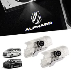 Virauto トヨタ アルファード 40系 30系 カーテシランプ LED レーザーロゴ付き ドアウェルカムライト ALPHARD AGH3#W GGH3#W AYH30W AGH4#W AAHH4#W AAHP45W 専用 足元ランプ カーテシライト tsのサムネイル