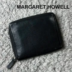 MARGARET HOWELL idea 二つ折り財布 ラウンドジップ レザー ブラックのサムネイル