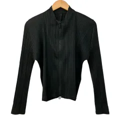 PLEATS PLEASE(プリーツプリーズ) ブルゾン サイズ4 XL レディース美品  - 黒 長袖/ジップアップ/プリーツ/春/秋のサムネイル