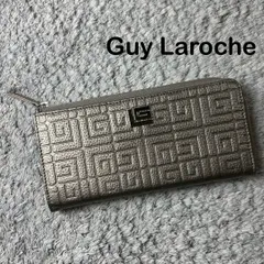 【未使用】Guy Laroche ギラロッシュ 長財布 L字ファスナー メタリック ブロンズ 紫のサムネイル