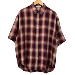 ACNE STUDIOS(アクネ ストゥディオズ) 長袖シャツ サイズXS メンズ美品  - ボルドー×ネイビー×マルチ チェック柄のサムネイル