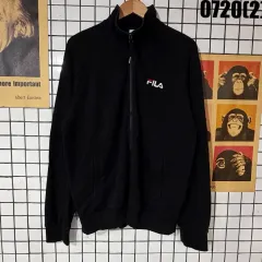 FILA フィラ ジップアップ ジャケット ブラック XL 0720のサムネイル
