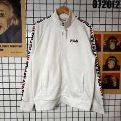 FILA フィラ トラックジャージ ジケット 白 L 0720のサムネイル