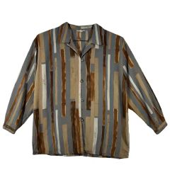 新品】定価16000円 Munich タックスリーブシャツ 長袖ブラウスとろみ 