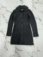 パタゴニア グレー カシミア 100% ロング カーディガンのサムネイル