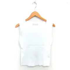 セルフォード CELFORD ベスト ニット スクエアネック ロゴ刺繡 薄手 プルオーバー ONE オフホワイト 白 /TTのサムネイル