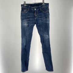 中古】DSQUARED2 デニムパンツ サイズW36 青 SINCE 1964 ダメージ