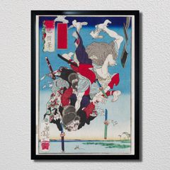 劇場版 『チェンソーマン レゼ篇』 浮世絵木版画 「颱風ノ悪魔回廊破り