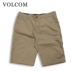 VOLCOM ボルコム 春夏★ 【VMONTY SHORT】 ロゴ刺繍 ツイル ハーフ ショート パンツ Sz.31 メンズのサムネイル