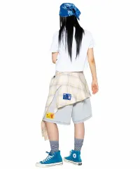新品 GLACK x JIKKO チェックシャツ レイヤード ラップスカート (YELLOW)のサムネイル