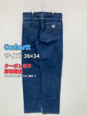 Carhartt カーハート デニムパンツ 36×34 ブルー フルレングス 無地 スタンダード ストレート レギュラー リジッド・ワンウォッシュ メンズのサムネイル