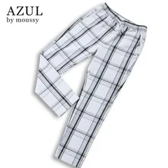 AZUL by moussy アズール マウジー 春夏★ チェック柄 ストレッチ スリム イージー パンツ Sz.M メンズのサムネイル