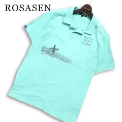 ROSASEN ロサーセン ゴルフ 春夏★ 半袖 プリント ポロシャツ Sz.L メンズのサムネイル