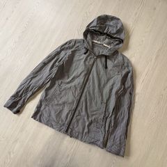 UNIQLO ユニクロ フード付きジップジャケット ギンガムチェック パーカー ライトアウター コットン100% メンズ Lサイズ 312-062721 (02-01)