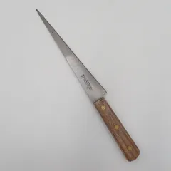 送料無料 正広別作 筋引 包丁 全長35.5cm 刃長23.5cm 重量137.4g 木製ハンドル 包丁 キッチン用品#16614のサムネイル