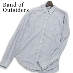 USA製★ Band of Outsiders バンドオブアウトサイダーズ 長袖 オックスフォード BD ストライプ シャツ  Sz.XL メンズ 大きいのサムネイル