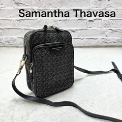 Samantha Thavasa サマンサタバサ STジャガード サックデプール ショルダーバッグ 黒のサムネイル