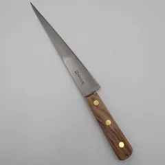 送料無料 正広別作 筋引 包丁 全長33.5cm 刃長22.5cm 重量129.8g 木製ハンドル 包丁 キッチン用品#16619のサムネイル