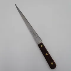 正広別作 筋引 包丁 全長38cm 刃長26cm 重量137.4g 木製ハンドル 包丁 キッチン用品#16620のサムネイル