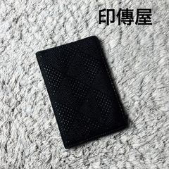 印傳屋 INDEN-YA インデンヤ カードケース 黒地×黒漆 和柄のサムネイル