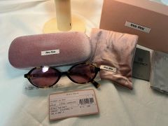 美品】MIU MIU（ミュウミュウ)サングラスSMU01Z ブラック即購入OK