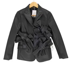コムデギャルソン COMME des GARCONS AD2024 24AW リボンデザインフェイクレザーテーラードジャケット レディース  XSのサムネイル