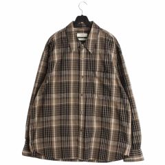 Career Club オープンカラー　オンブレチェック　USA製 長袖シャツ Career Club オープンカラー オンブレチェック USA製 長袖シャツ