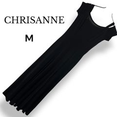 Chrisanne クリスアン 社交ダンス ドレス ワンピース ロング 黒【M