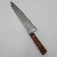 正広別作 牛刀 包丁 全長42cm 刃長29.5cm 重量232.1g 木製ハンドル キッチン用品#16651のサムネイル