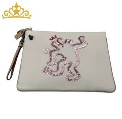 COACH × Keith Haring スパンコール ドッグモチーフ クラッチバッグ レディース コーチ キースヘリングのサムネイル
