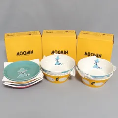 美品★yamaka MOOMIN サラダボウル デザート皿 食器 8点セット ムーミン 山加商店★のサムネイル