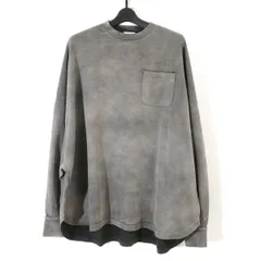 WILLY CHAVARRIA ウィリーチャバリア 22AW SEQUOIA JERSEY フェード加工オーバーサイズドロングスリーブポケットTシャツ Sのサムネイル