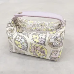 EMILIO PUCCI エミリオプッチ アクセサリーポーチ 化粧ポーチ ミニバッグ 総柄 ナイロン レザー レディース b02480のサムネイル