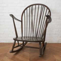 ercol/アーコール ロッキングチェア スワン 専用クッション付き - メルカリ