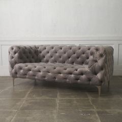 家具 インテリア KARE カレ ルック 180cm ベルベット ブルー ソファ