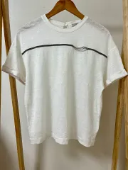 ブルネロクチネリ 白 リネン シルク ブレンド Tシャツ S 正規品のサムネイル