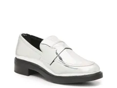 スティーブ マデン レディース シューズ スリッポン・ローファー Steve Madden Leedan Loafer Silver Metallic シルバーのサムネイル