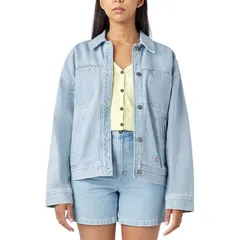 ディッキーズ レディース アウター ジャケット・ブルゾン ジャケット Dickies Herndon Jacket Womens Denim Vintage Wash デニムのサムネイル