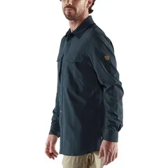 フェールラーベン メンズ トップス シャツ Fjallraven Abisko Trekking Shirt Mens Dark Navy ネイビーのサムネイル