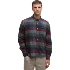 バブアー メンズ トップス シャツ Barbour Copswell Relaxed Checked Shirt Mens Navy ネイビーのサムネイル