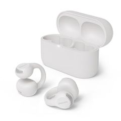 PHILIPS TAQ2000 Bluetooth Open-Ear Ear Cuff Wireless Earphones, IPX4 Water-Resistant, Multipoint Connection, Flexible Fit, Microphone for Calls, App Compatible, Up to 28 Hours Playback, Fast Charging, 1-Year Warranty (White)